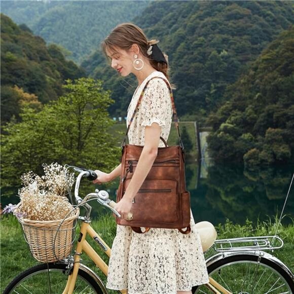 Backpack Purse for Women Leather Backpack Fashion Designer Travel Backpack main image 7